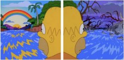 Simpsons Homero rio Meme Template