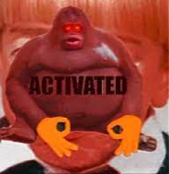 activated angry obese ape Meme Template