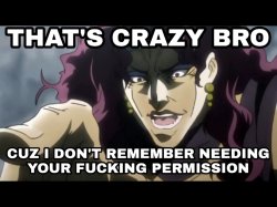 Kars I don’t remember needing your permission Meme Template