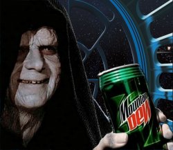 Emperor Palpatine Mountain Dew Can Meme Template