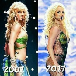 Britney Spears 2001 to 2017 Meme Template
