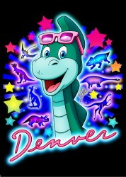 Denver the last Dinosaur Meme Template
