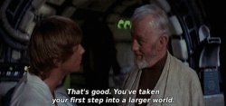 Star Wars Obi-Wan You've taken your first step Meme Template