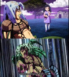 Jojo stay the hell away from me Meme Template