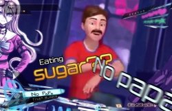Eating sugar no papa Meme Template