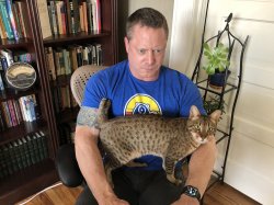 clark stacey trapped by cat Meme Template