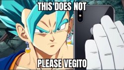 vegito is not happy Meme Template