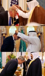 Presidents bow to Saudi king Meme Template