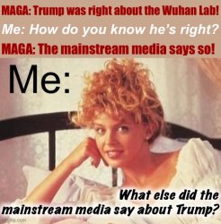 Trump Wuhan lab logic Meme Template