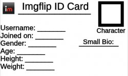 Imgflip ID Card Meme Template