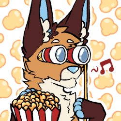 Popcorn furry Meme Template