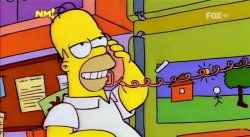 Homero bazofias telefono Meme Template
