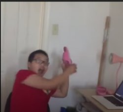 asian kid throws slipper Meme Template