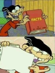 Double D Facts Book (Blank Book) Meme Template