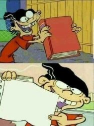 Double D Facts Book (Blank) Meme Template