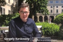 Gergely Karácsony speaks English Meme Template