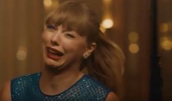 Taylor Swift goofy cry face Meme Template