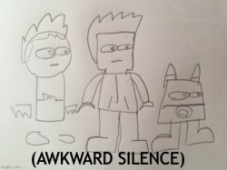 Awkward silence, but I drew it Meme Template