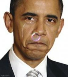 Ugly crying Obama snot bubble Meme Template