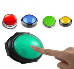 Green button Meme Template