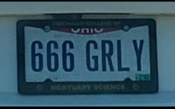 Satan's License Plate! Meme Template