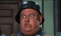 Schultz from Hogan's Heroes 3 Meme Template