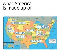 what America is made up of meme Meme Template