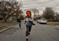 Laughing Leonardo DiCaprio Running Away Meme Template
