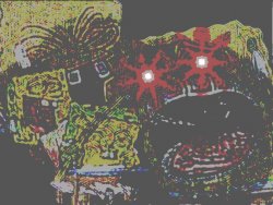 Spongebob wheezing deep fried Meme Template