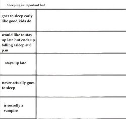 Sleep Alignment Chart Meme Template