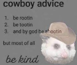 Cowboy Advice Meme Template