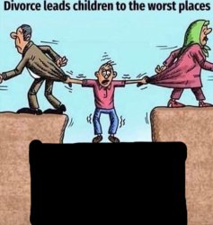 Divorce leads children to the worst places Meme Template