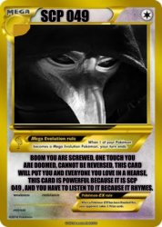 Card of Scp 049 Meme Template