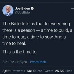 Joe Biden tweet this is the time to X Meme Template