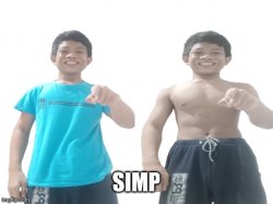 Akifhaziq says "simp" Meme Template