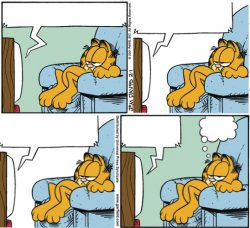 Garfield couch Meme Template