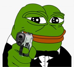 Pepe gun Meme Template
