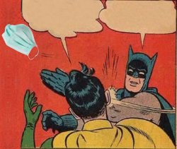 batman slapping robin mask Meme Template