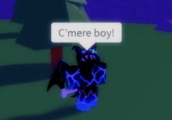 Bloo with Bone Meme Template