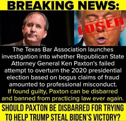 Ken Paxton traitor Meme Template