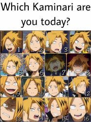 Which kaminari are you today? Meme Template