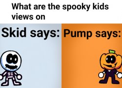Spooky kids views Meme Template
