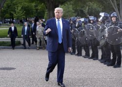 Trump Lafayette Square Meme Template