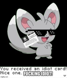 Idiot card Meme Template