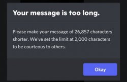 Your message is too long Meme Template