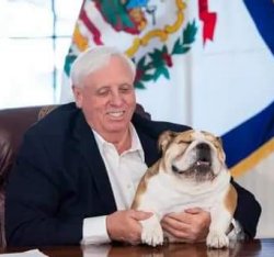 Jim Justice and Dog Meme Template