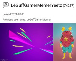 LeGuffGamerMemerYeetz announcement template Meme Template