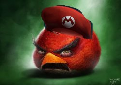 Realistic Angry Mario Meme Template