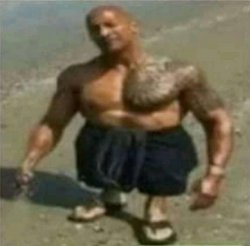 The Rock Anão Meme Template