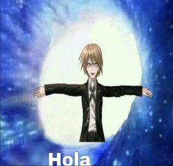 Byakuya Togami hola Meme Template